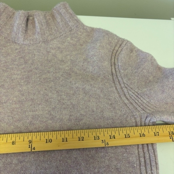 J. Crew Alpaca Wool Pullover Sweater Mock Neck Heathered Lavender Women’s Small - Picture 11 of 12